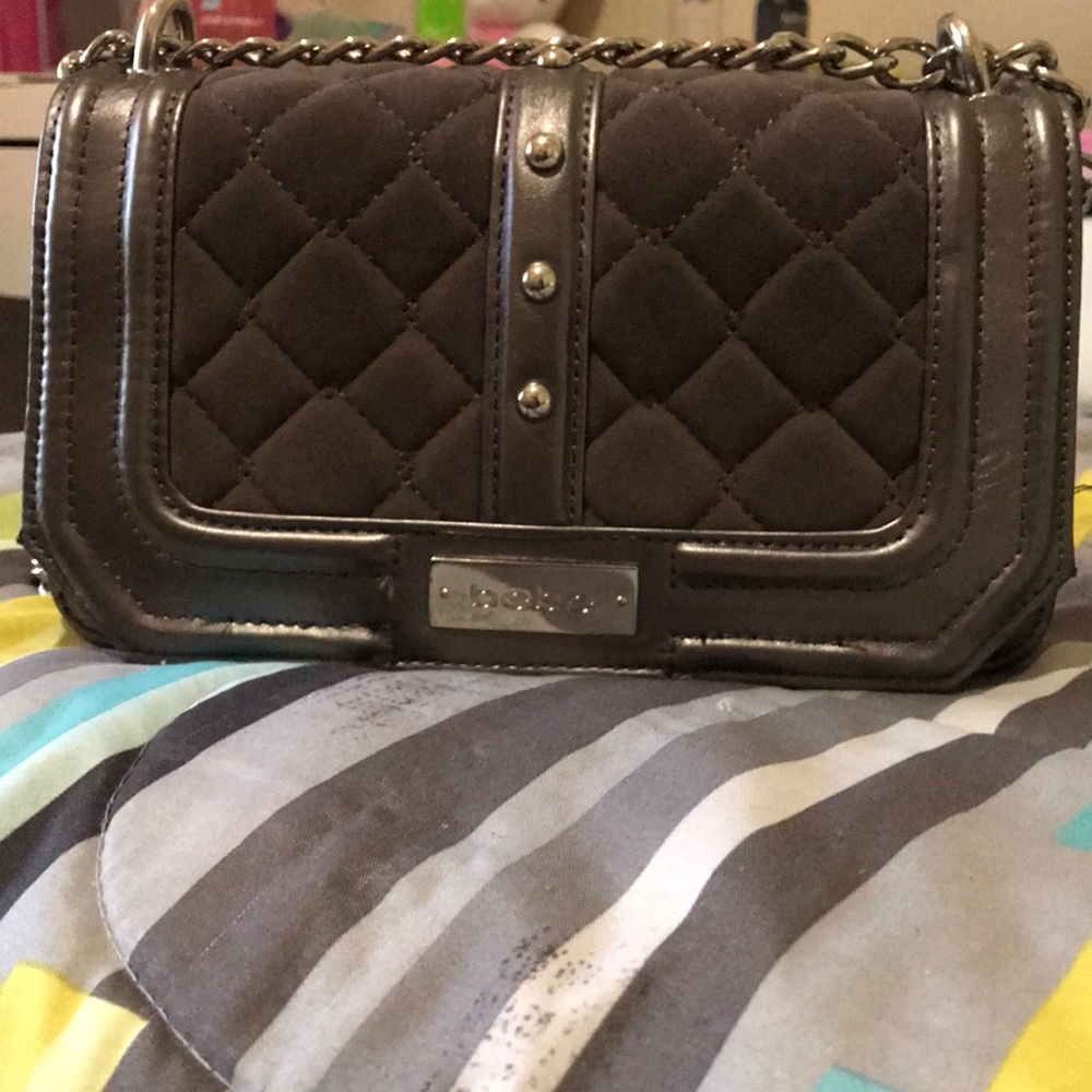 BEBE suede crossbody bag